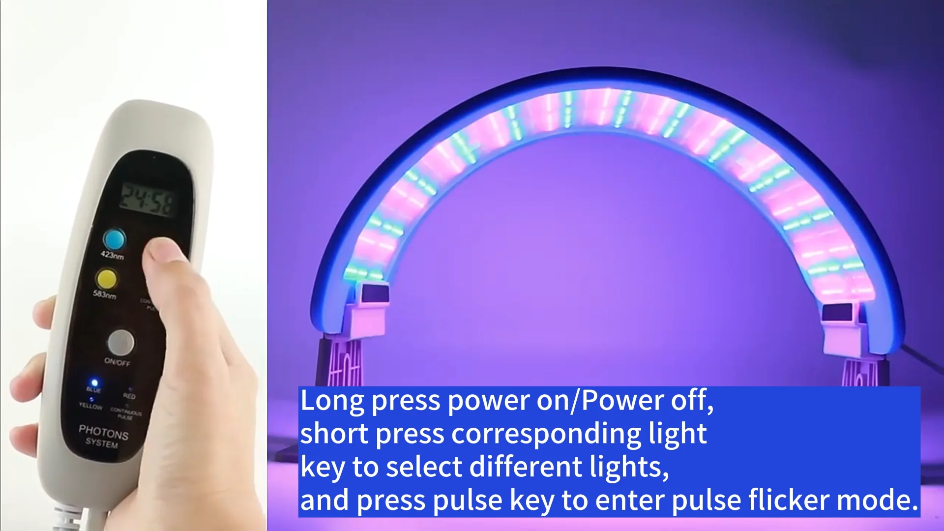 Flexible 7 Colors Led Light Therapy For Whole Body Skin Care Red Light