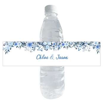 High quality festival holiday wedding birthday hotel club party custom printing drinking water bottle labels