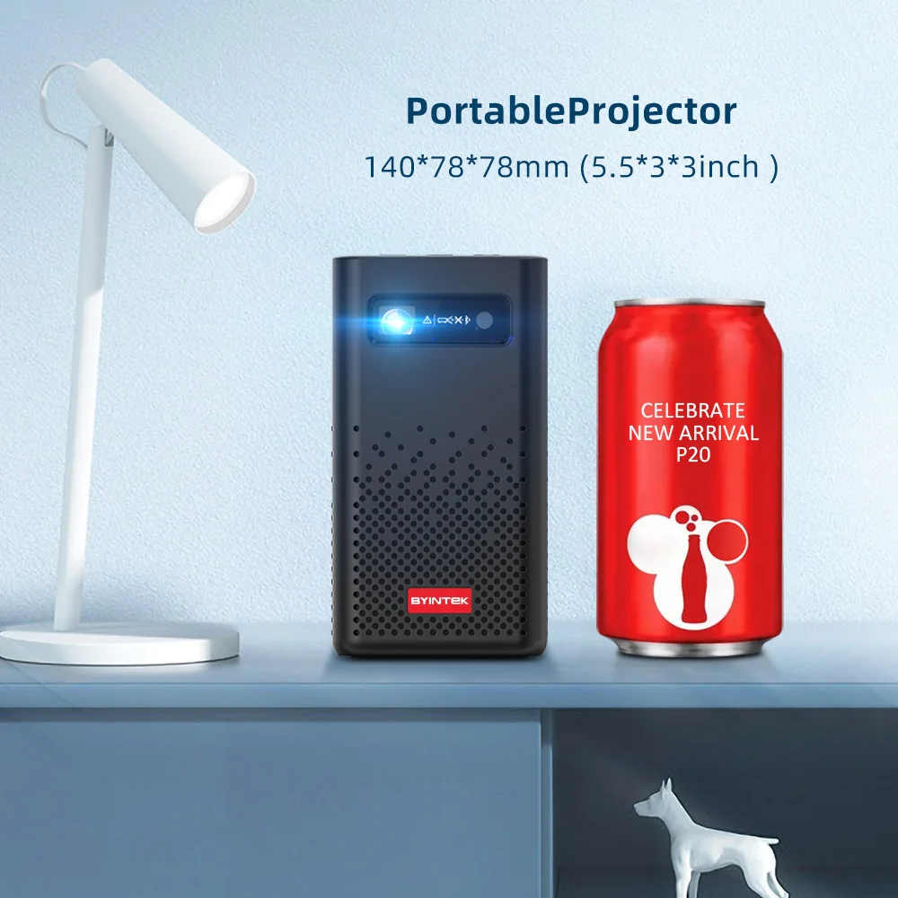 BYINTEK UFO P20 Mini LED DLP Projector - Portable Smart