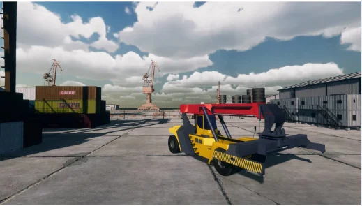 Heavy Equipment Port Reach Stacker Training Driving Simulator with CE