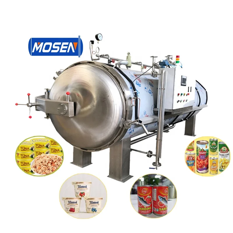 Industrial Steam Food Sterilizer Retort Machine for Sardines Tuna Canning Plant