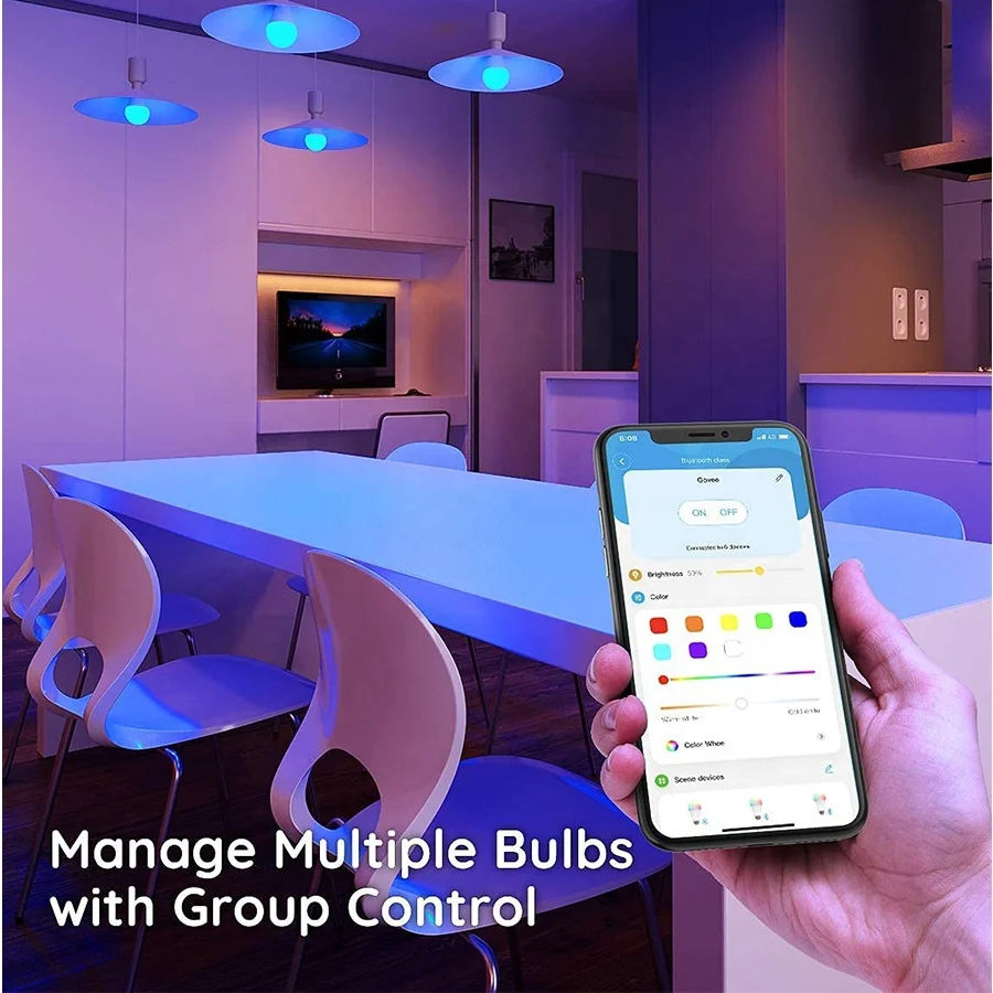 Умная лампа Alexa Tuya с Wi-Fi, E27, E27