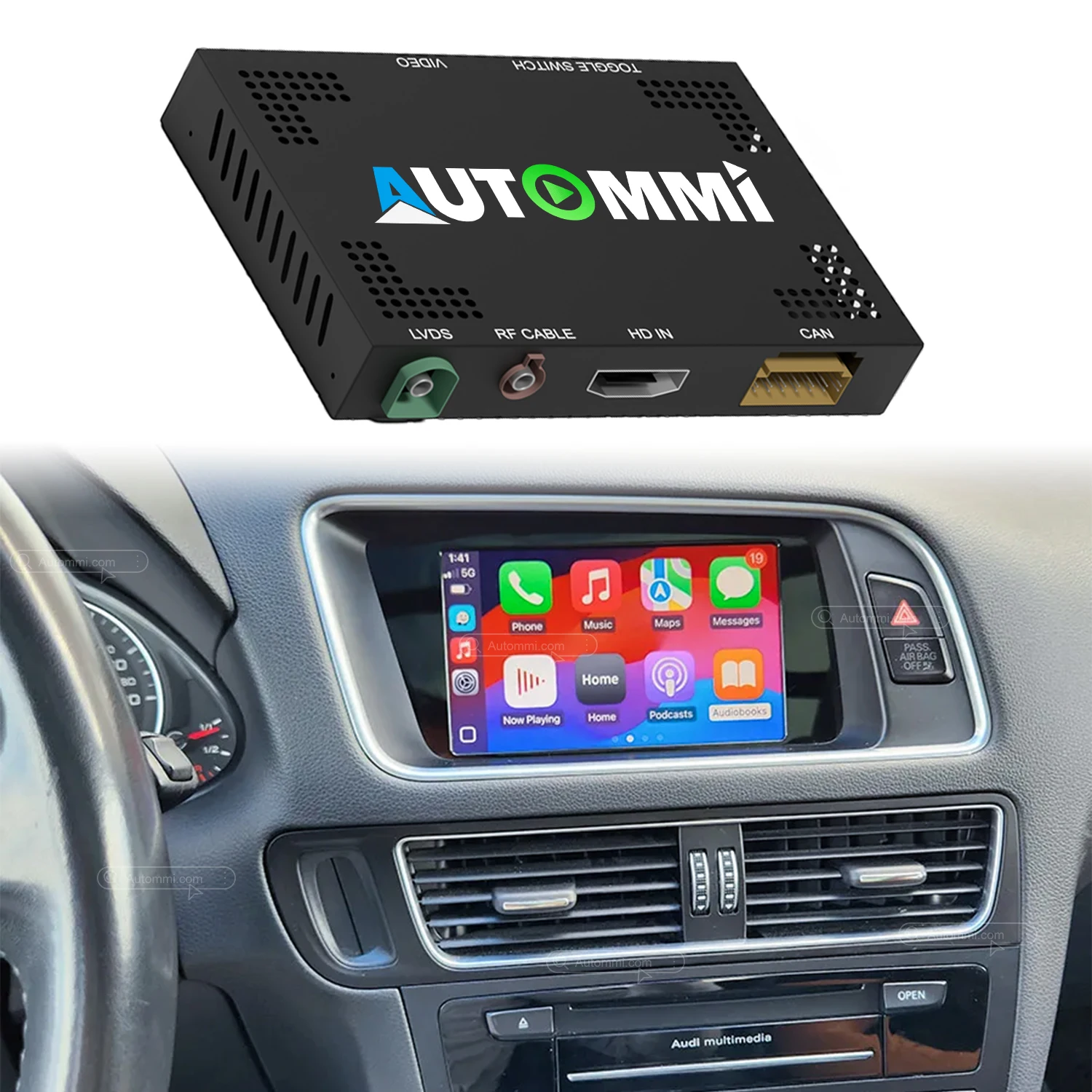 2010-2016 Audi Q5 Wireless Apple CarPlay and Android Auto Decoder