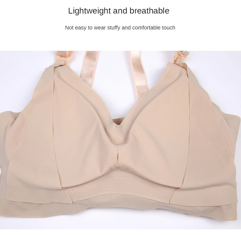 Nursing Bra No Steel Ring Sleep Breathable Maternity Nursing Breastfeeding Bra During Pregnancy