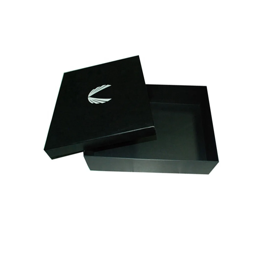 Luxury Custom Lid Base Black Usb Stick Cable Paper Package Card Wedding Usb Flash Drive Packaging Box Gift Box for Usb c Cable
