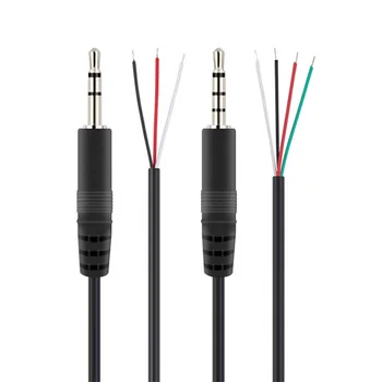 Câble Audio 4 Pôles Jack 3,5 Mm Vers 3 RCA - 2 Mètres, Pour Connecter Smartphone à Ampli Ou TV