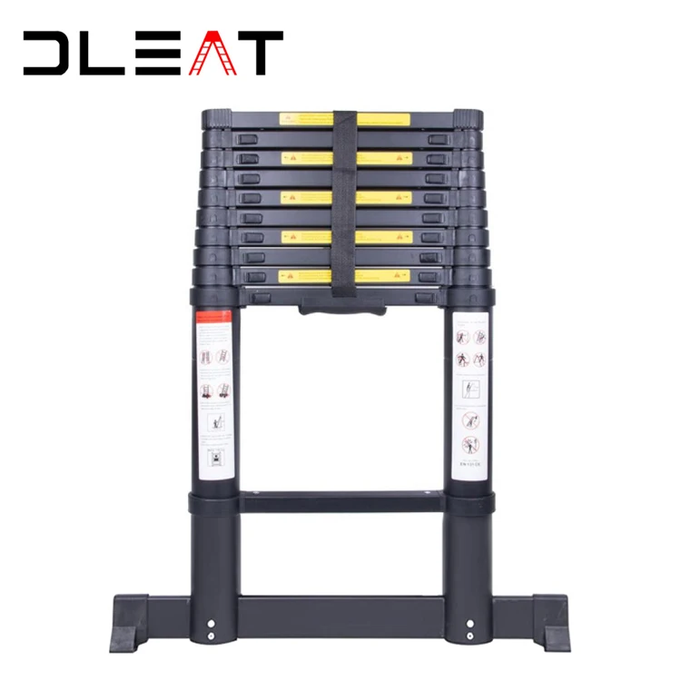 New Design Aluminum Plank Extension Ladders Double Agility Ladder Black