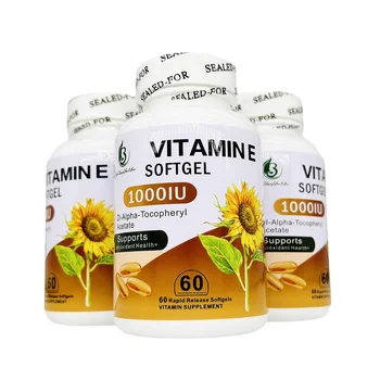 OEM Customized Hot Selling Anti-Aging Supplements Vitamin E Capsules Antioxidant Vitamin E Soft Gels