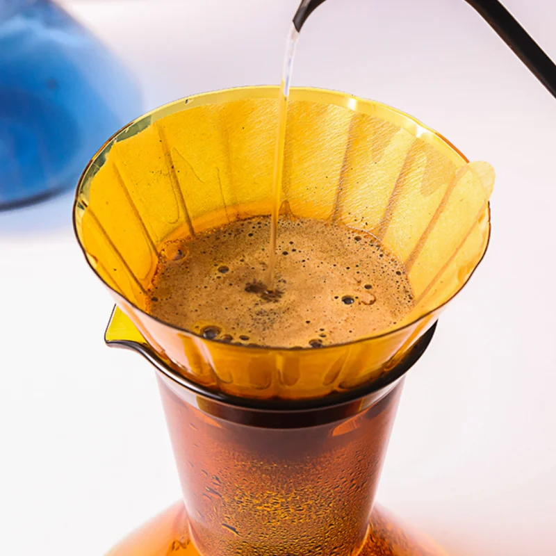 Funny Small United Borosilicate Thermal Glass Pour Over Dripper Coffee Pot