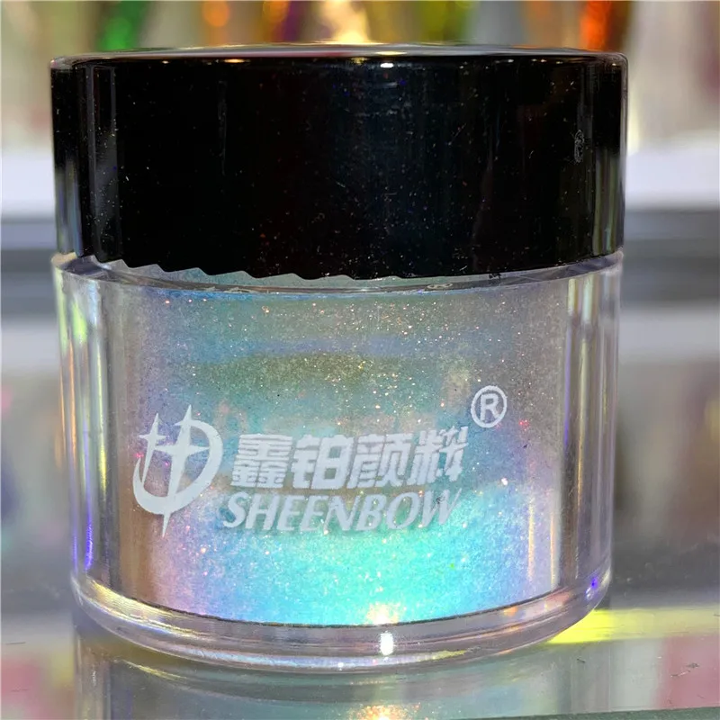 Shenbow Glitter Iridescent Chameleon Color Changing Luminous Fantasy Dream Makeup High Pigment Duo Multi Chrome  Eyeshadow