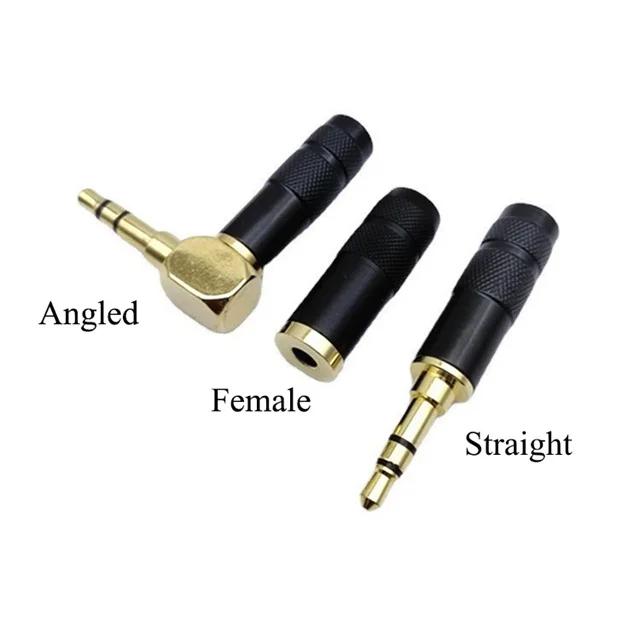 L Type Right Angled Stereo Two Channel Headphone Plug