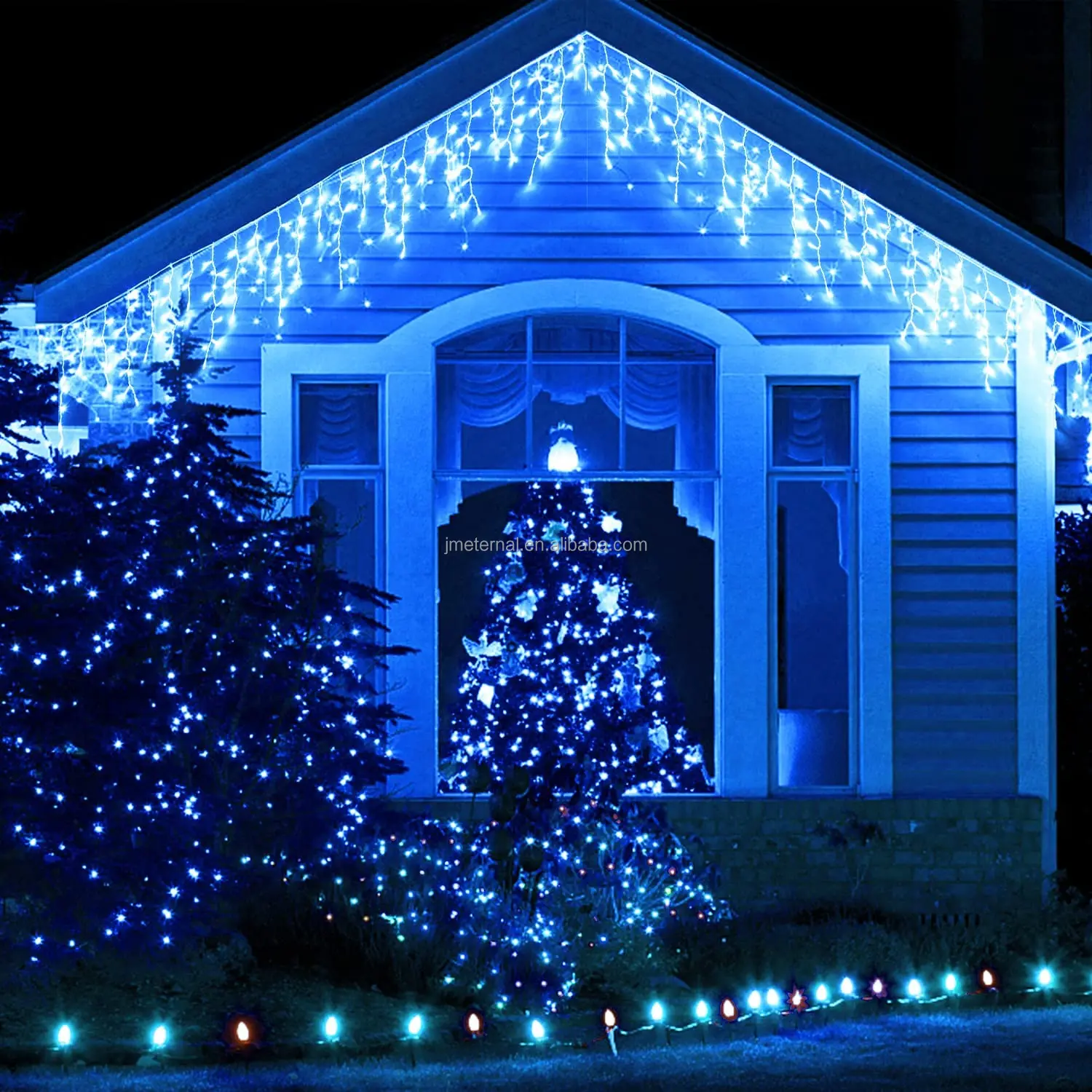 Solar Power Holiday Lighting Outdoor Waterproof Solar Led Icicle String ...