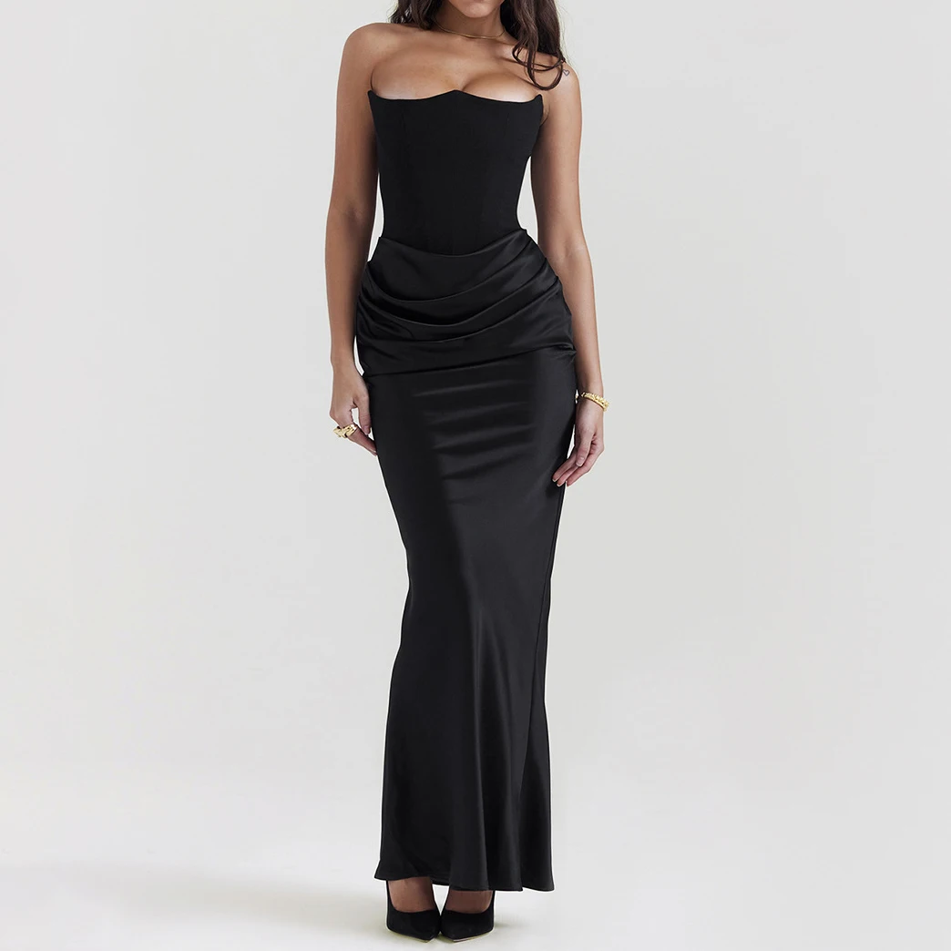 corset dress for women winter Cyber**Monday ChaoHeng Winter Dresses for Women Medieval Gothic Victorian Square Neck Bow Detail Corset Dress