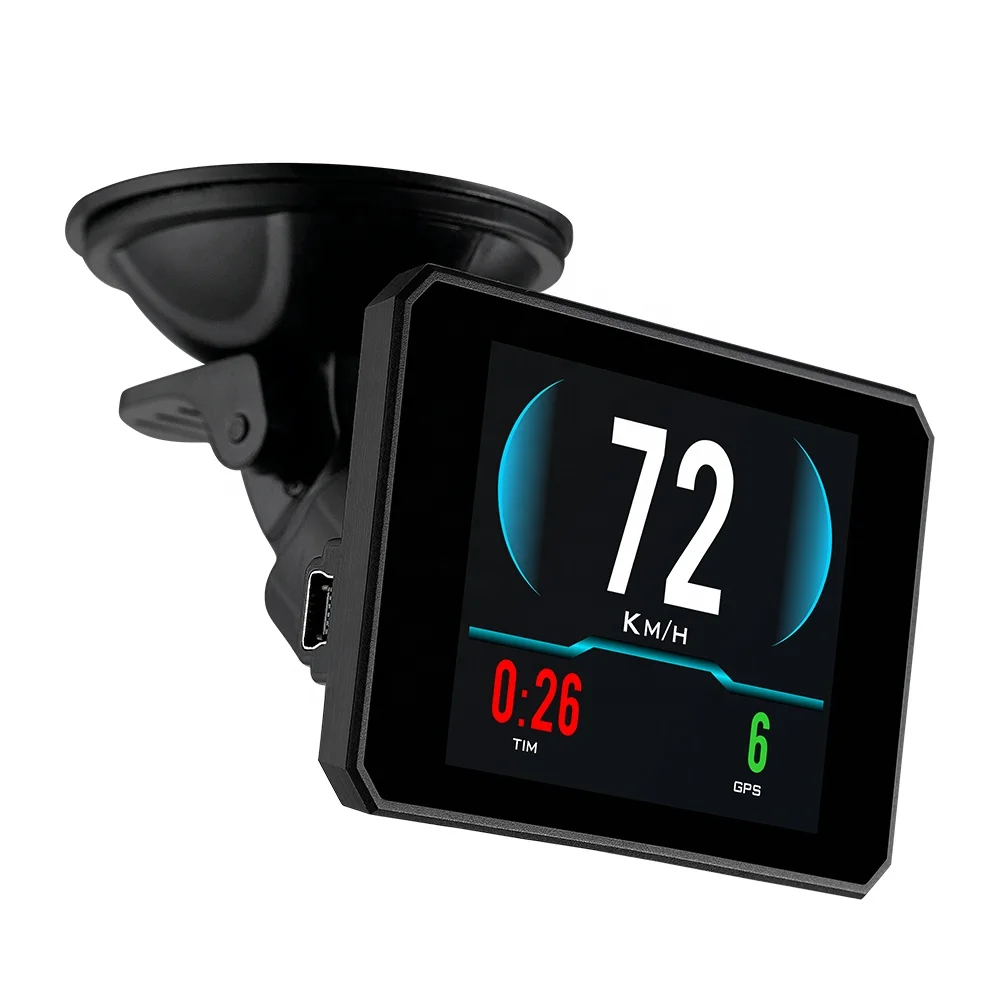 Automobile HUD T816 GPS Driving Speedometer Digital Display Auto Diagnostic Tool Coolant Temperature Gauge Head up Display