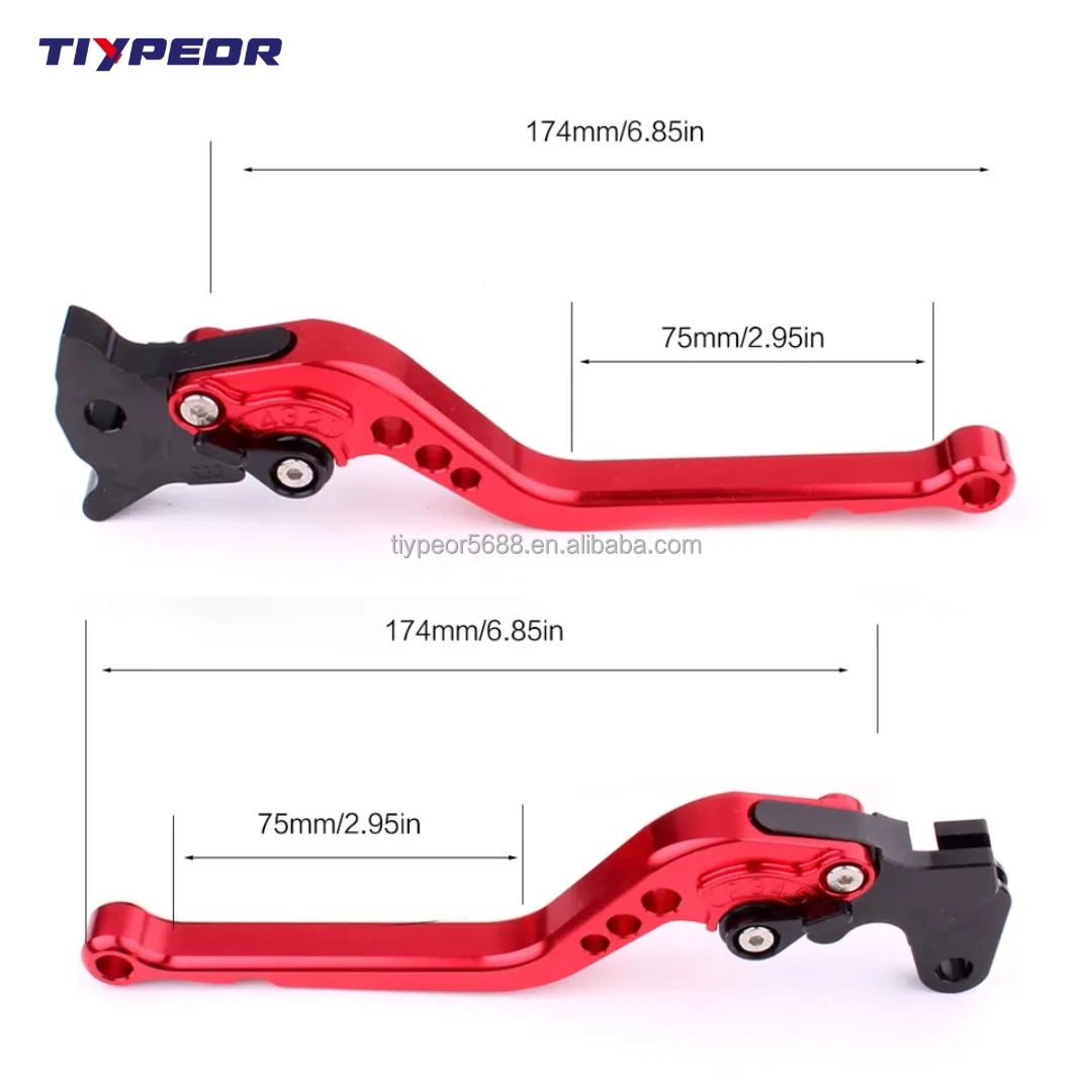 product tiypeor motorcycle dual disc brake handle universal cnc aluminum dual brake clutch lever motorcycle modification accessories652-6