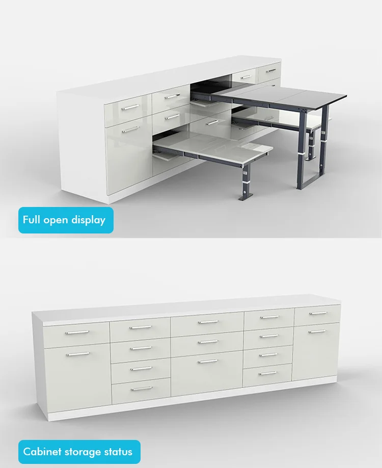 Topcent Custom Sections Foldable Table Mechanism Extending Table