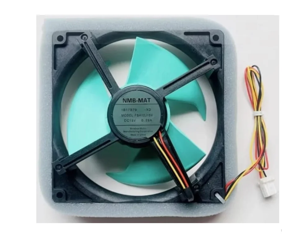 NMB-MAT FBA12J15V DC15V 0.28A Refrigerator Cooling Fan Motor Compatible for Pana Sonic Compatible for Sharp Fridge Spare Parts