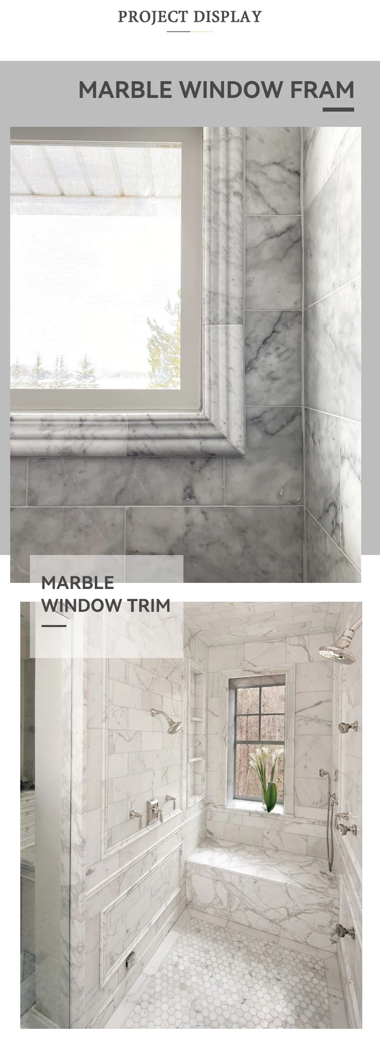 Villa Marble Door Trim Border Trimming Stone White Marble Moulding Edge