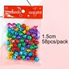 7 colores mezclados 1,1 cm 58 piezas