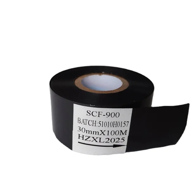 Premium SCF900 Date Coding Foil Tape 30mm*100m Hot Stamping Ribbon for Date/Batch Printing Hot Coding Ribbon Hot Stamping Foil