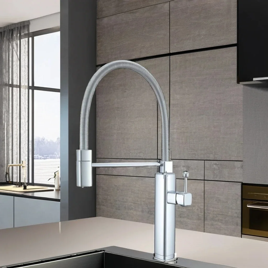 product kitchen ware water tap high neck kitchen design sink mixer tap single lever mixer tap lavatory hot cold faucet574-23