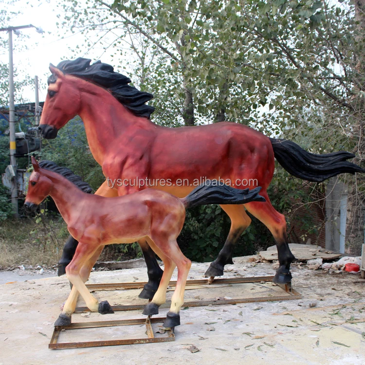 Life Size Fiberglass Resin Horse Statue Sculpture For Sale Buy Life