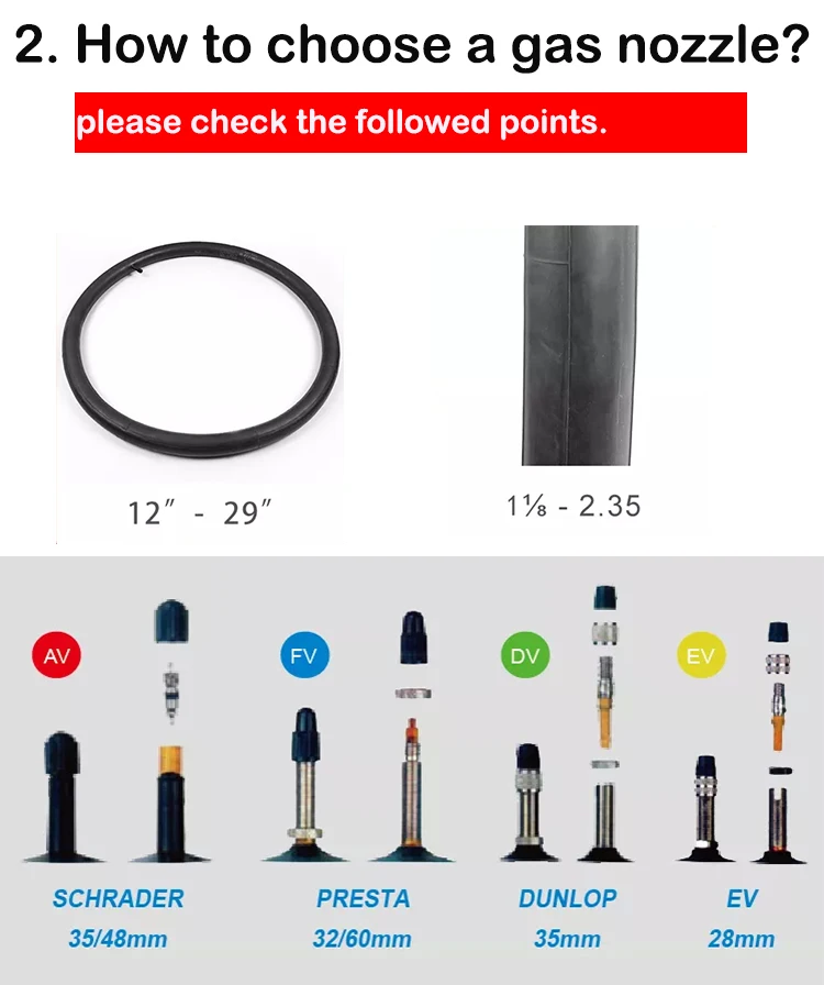 Wholesale Bicycle Inner Tube And Valves 16 2.125 20 24 26 27.5 28 Inch