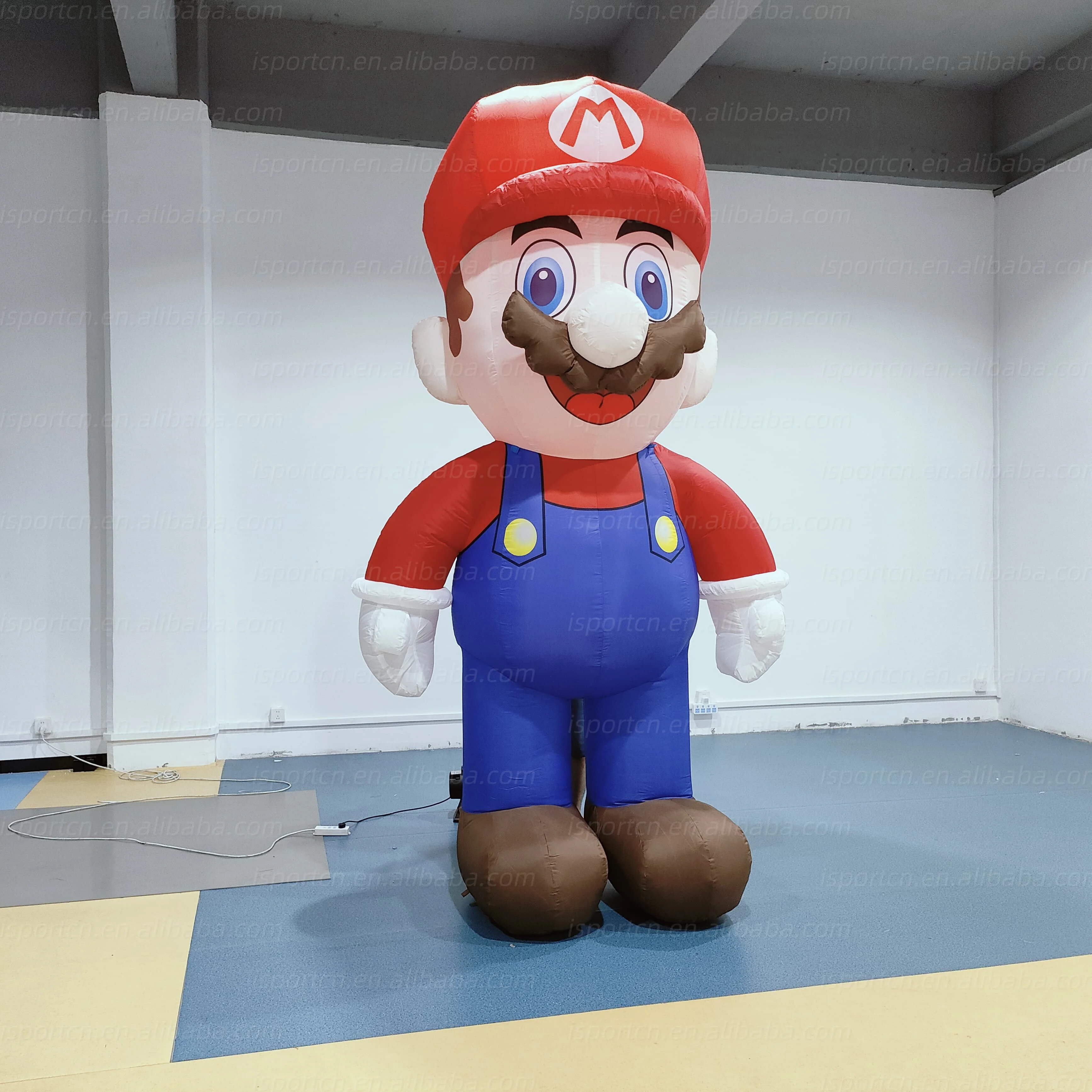 New Design LED Lighting Inflatable Super Mario Blow up Mario Bros Inflatable Mario Model