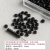 Black Agate 4*2 Abacus Beads 10pcs