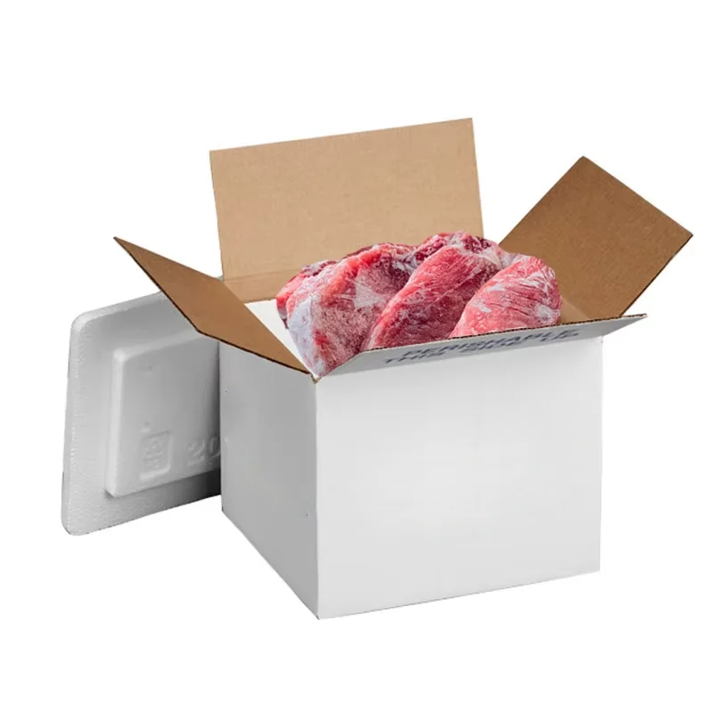 China Company Frozen Food Seafood Packaging Transport Insulated Carton Box Styrofoam Shipping Box