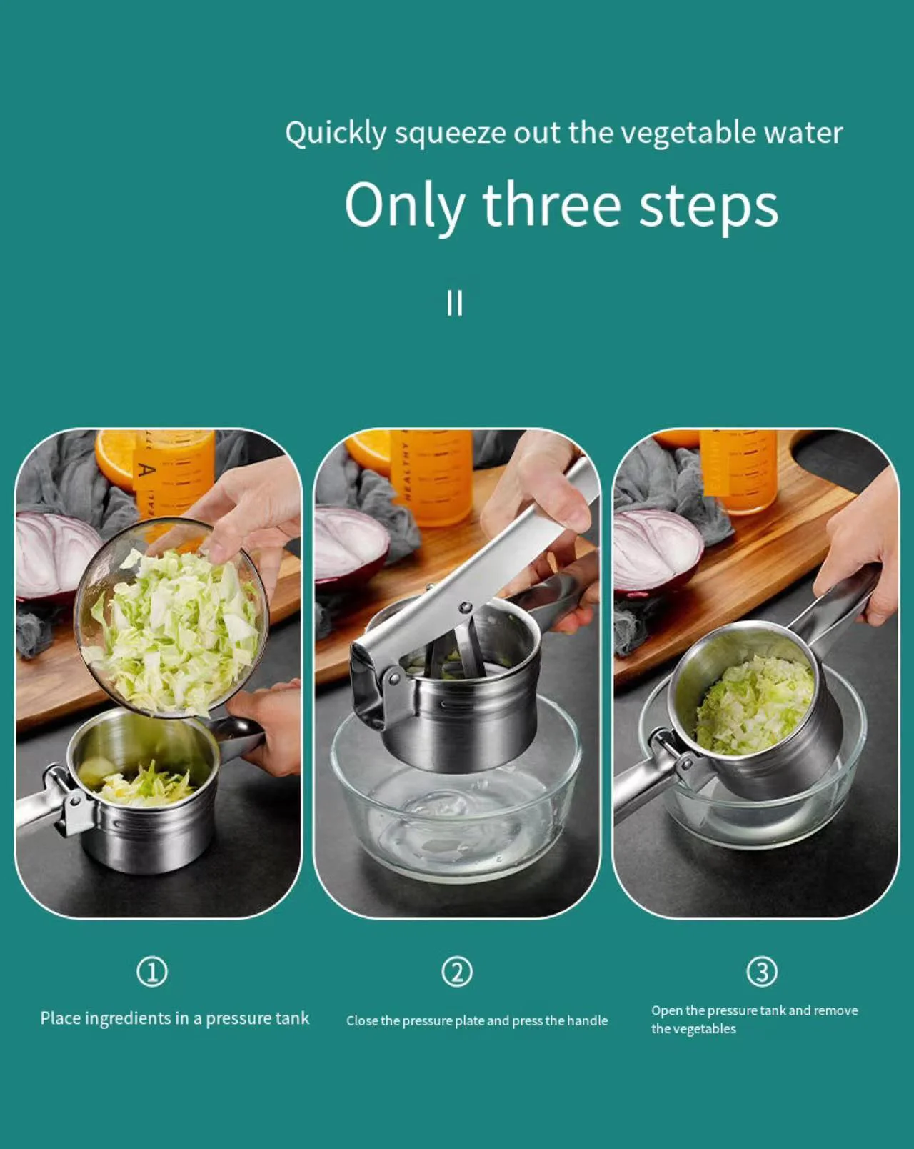Manual Hand Stainless Steel Lemon Zester Citrus Juicer Lemon Squeezer ...