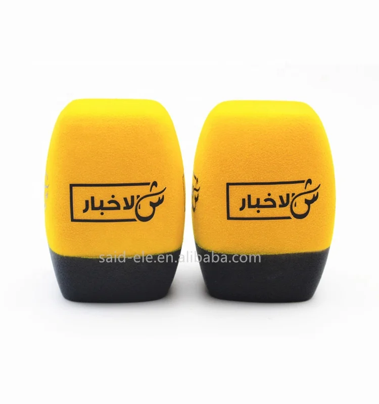 Customized Size Onstage Microphone Wind Protection Foam Cover TV Host Mic Windshield Sponge