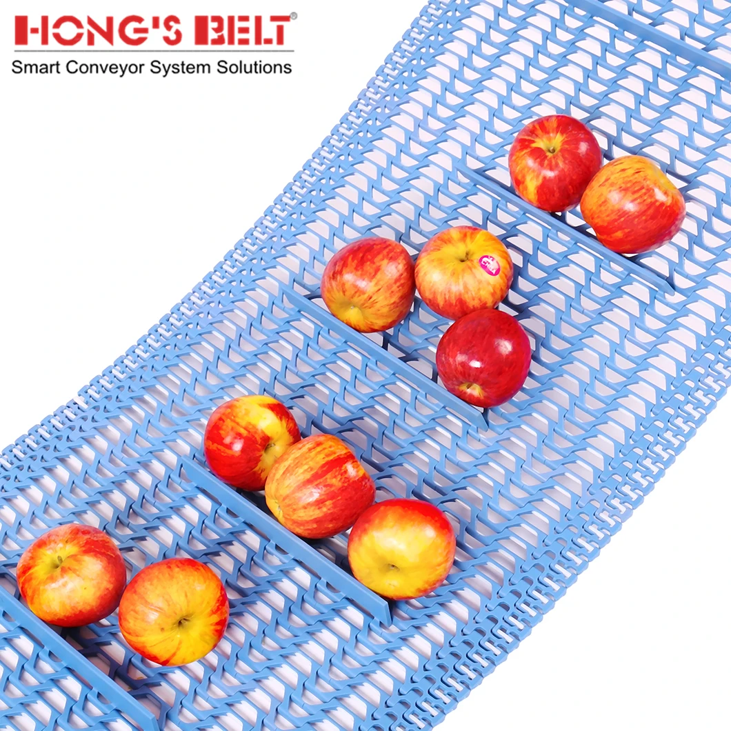 Hongsbelt 1500B Flush Grid Modular Plastic Conveyor Belt for Pizza Making Line
