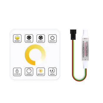 Mini Wireless RF 86 Touch  Panel  Remote Control CCT SPI  For Running Water Flowing Horse LED Strip Control Led Controller