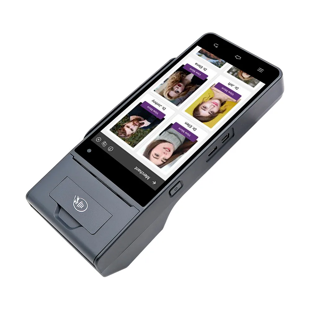 ZCS Z90 Smart Biometric Machine with Multiple Finger Sensor POS  Ticket Printing Mobile POS Machine