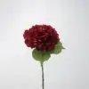 Tallo de hortensia de 16 cabezas rojas