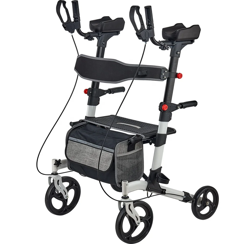Popular New Adult & Disable Forearm Rollator Upright Walker with Seat Rehabilitation Therapy Supplies