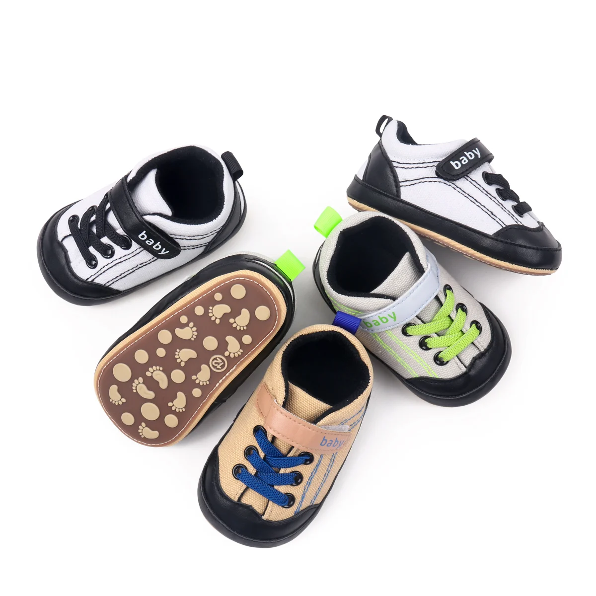 High Quality 2025 Spring Autumn Sport Design Casual Boy Shoes Anti-Slip Soled Toddler Walking Shoe