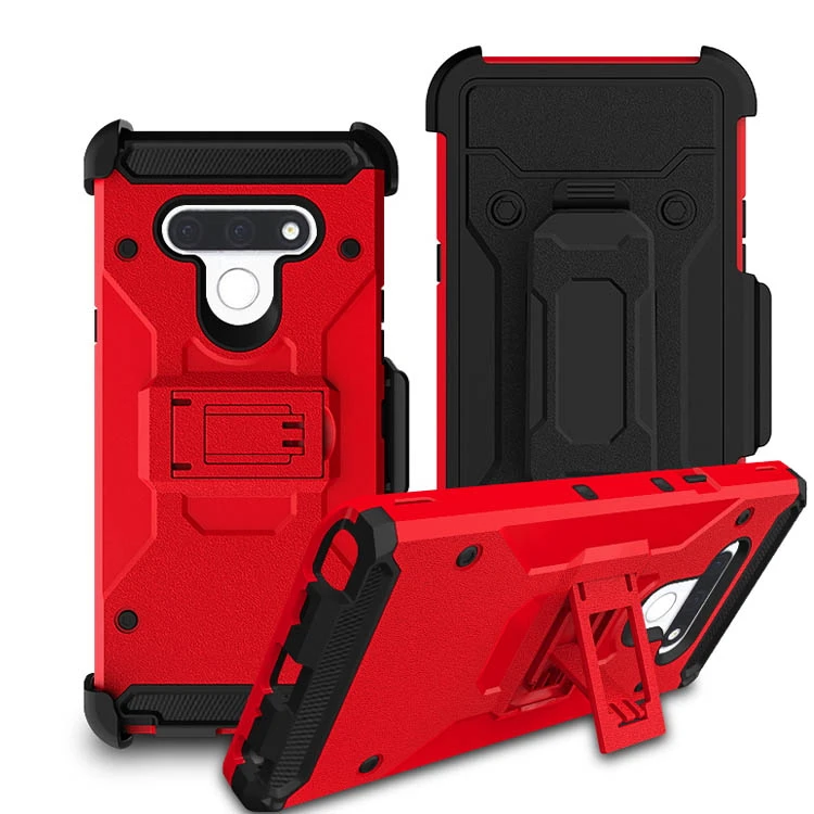 Zizo Apple iPhone 8 - Bolt Heavy-Duty Rugged Case - Holster and Screen Combo - Red/Black