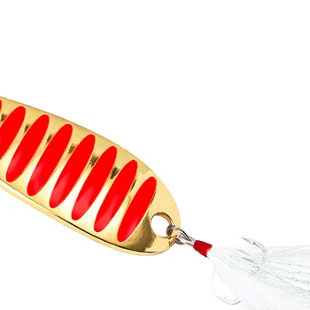 Single Curved Zinc Alloy Luya Sequin Artificial Hard Bait Lure for Bass White Bass with Hooks – Hard Lure – view 5
