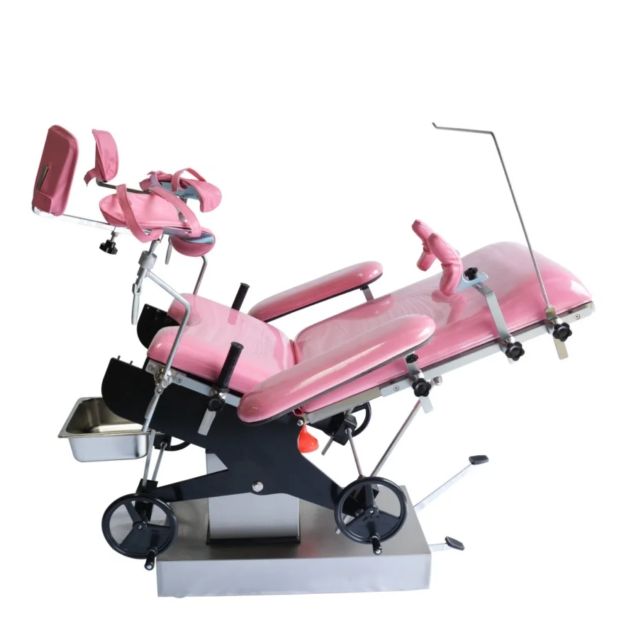 Hydraulic Manual Medical Delivery Table Gynecological Obstetric Labor Bed Antique Obstetric Birthing Table