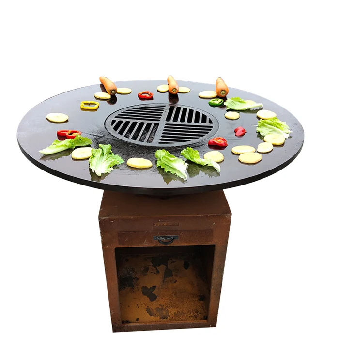 corten steel bbq grill china factory price -keweicorten