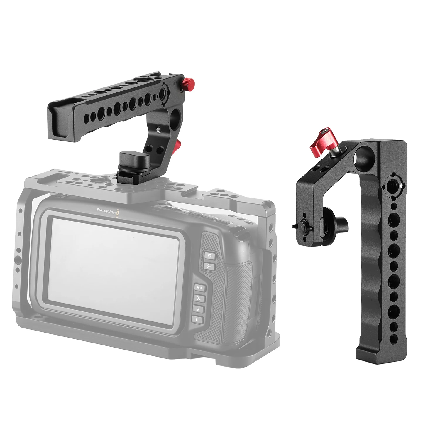 
С ручкой сверху ручка с зашитный кожук для Холодный башмак адаптер + 15-мм стержневой зажим для eachrig BMPCC 4K 6K клетка для Tilta BMPCC 4K 