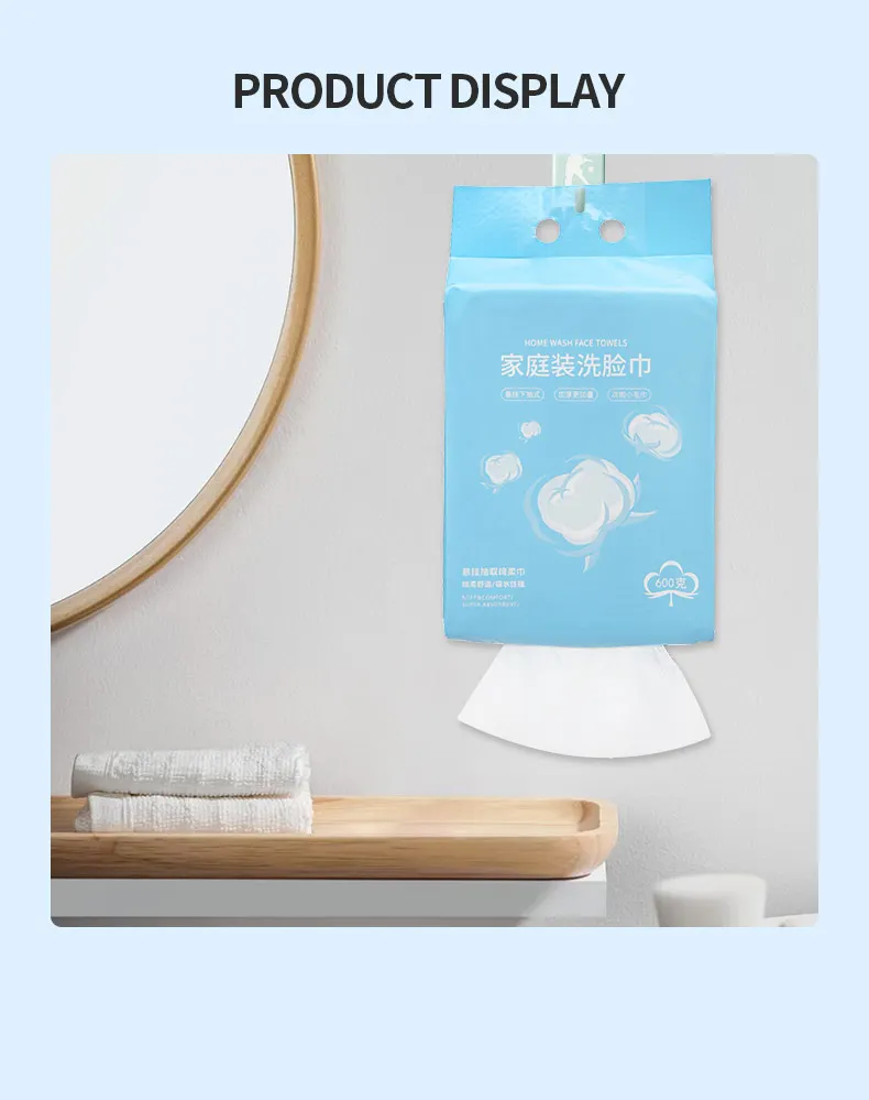 Big Bag 90gsm Cotton Fiber Paper Tissues 600g Jumbo Disposable Face