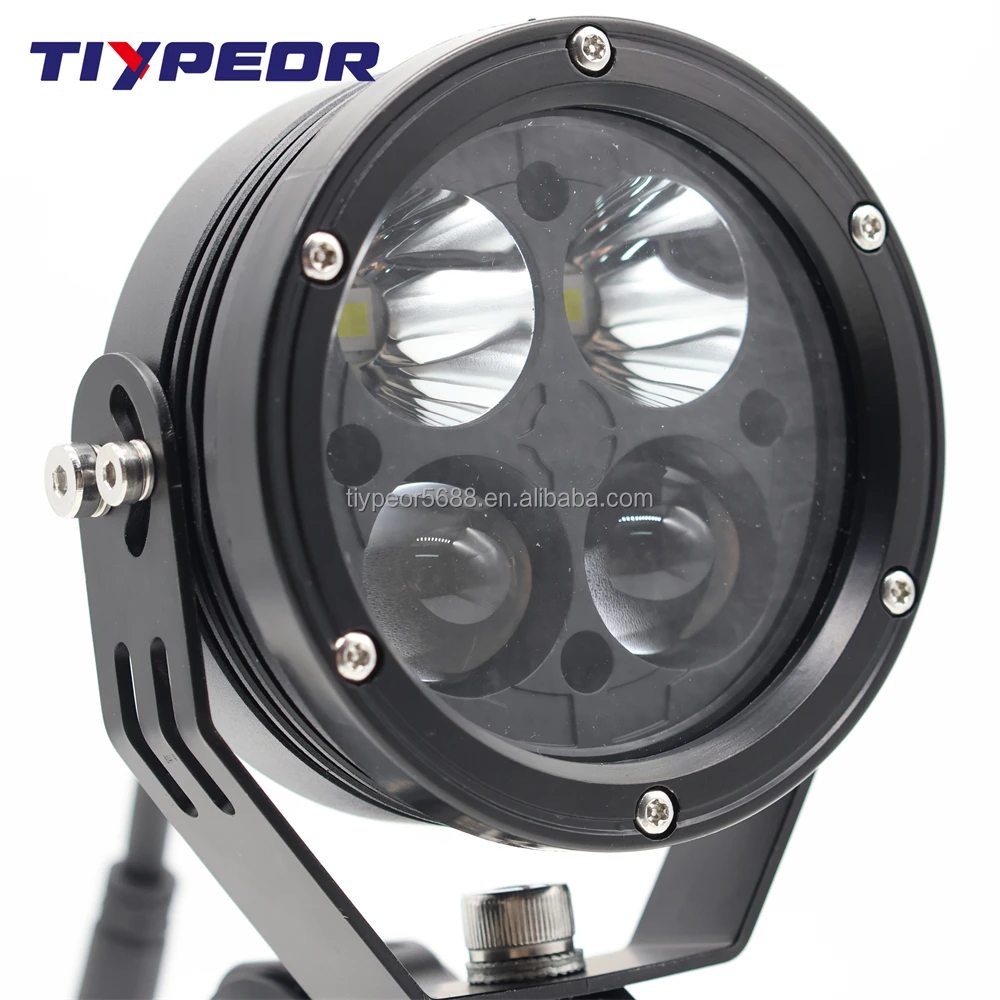 product tiypeor 80w motorcycle fog light spotlight cnc aluminum 10000lm super bright ip68 dual beam wireless switch auxiliary light-8