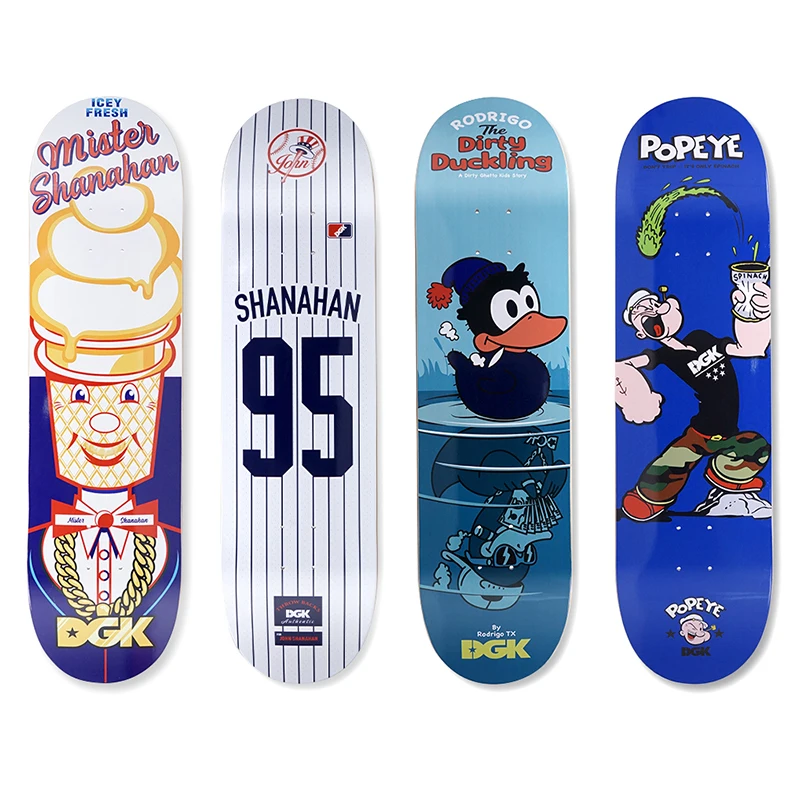DGK 8.0 8.25 Inch Skateboard Decks - Custom Print Graphics