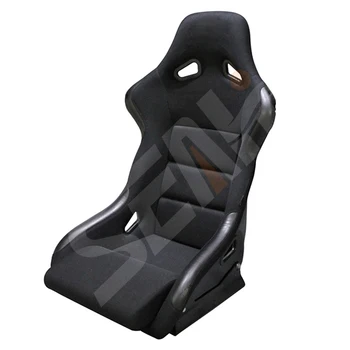 WZSEAHI Black Fiberglass Racing Car Seat Universal Sport  Bucket Seat Racing Simulator Seat