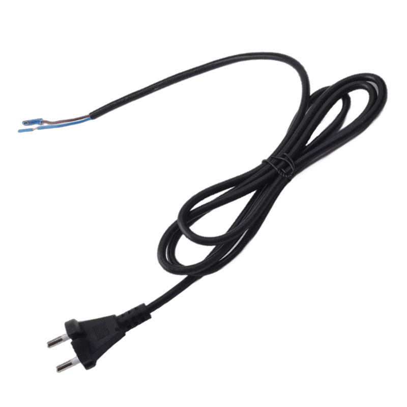 product korean 2 pin power cord plug with open end wire for small appliance lighting cable vde approved oem available-7