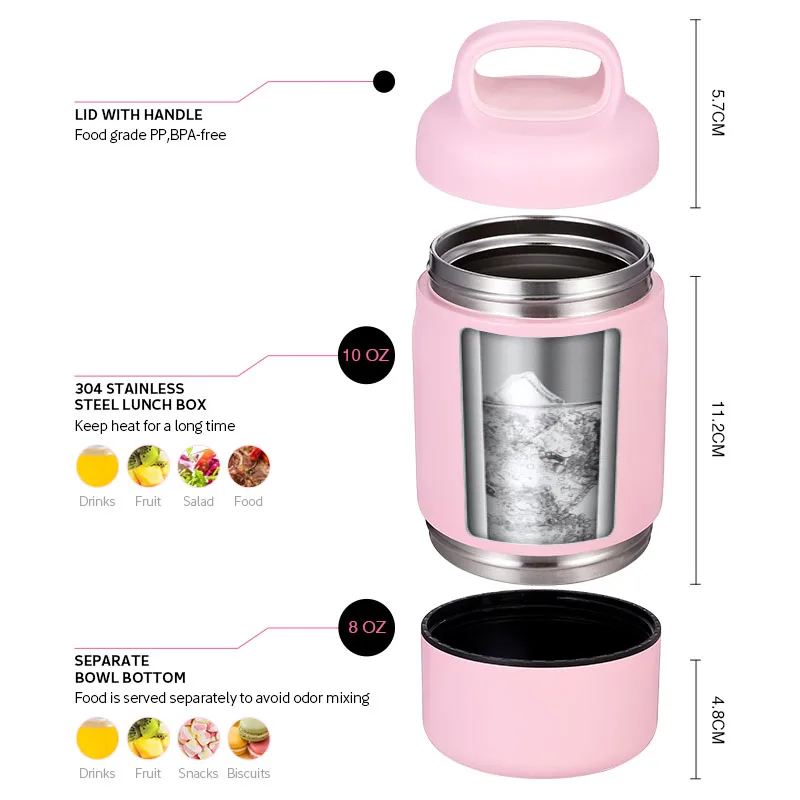 Termos Pink Thermos Food Jar Twistshake Insulated Food Container