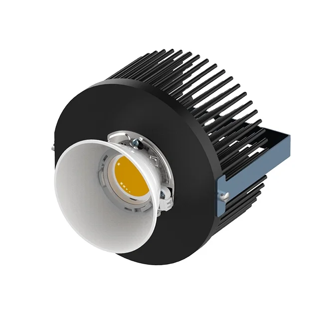 Dissipatore di Calore per Faretto LED ad Alta Potenza 180mm 100W Radiatore Rotondo in Alluminio Anodizzato con Alette